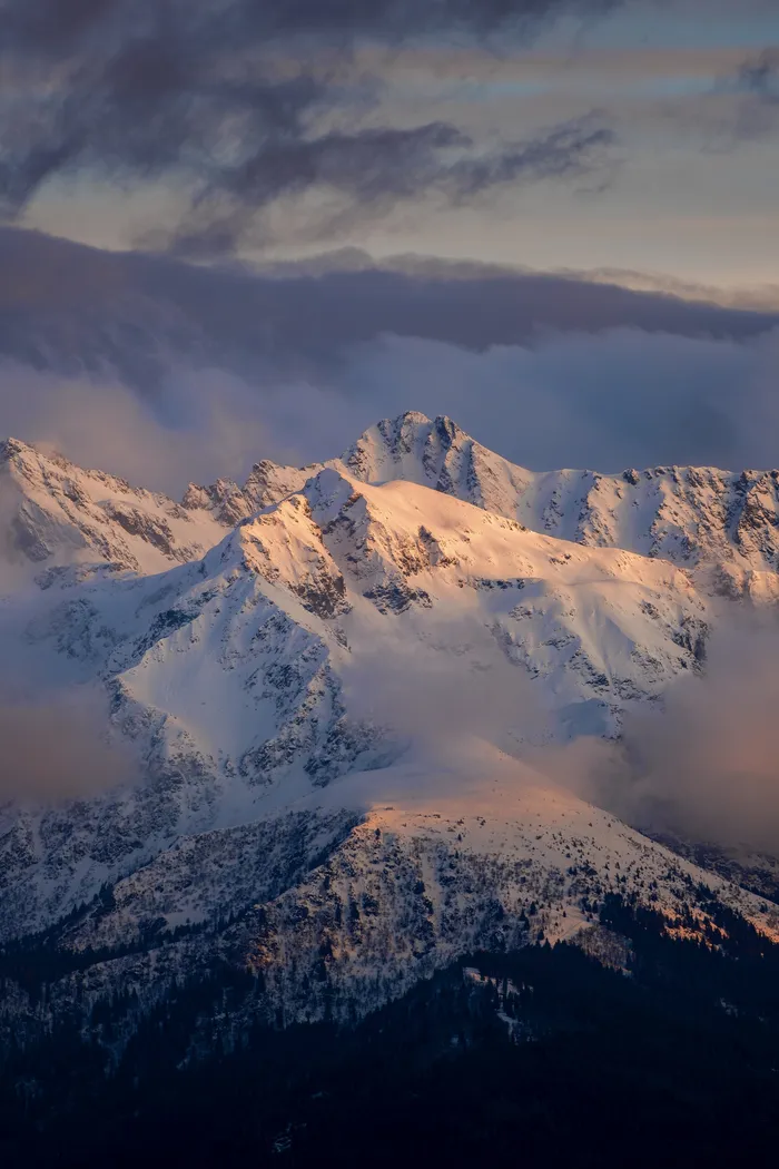 Coucher de soleil sur Belledonne